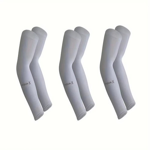 3Pcs Unisex Ice Silk Arm Sleeves for Summer Sun Protection Outdoor Cycling UV Protection Cooling Men'S Women'S Gloves